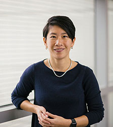 teri's professional headshot, she is wearing a dark blue blouse