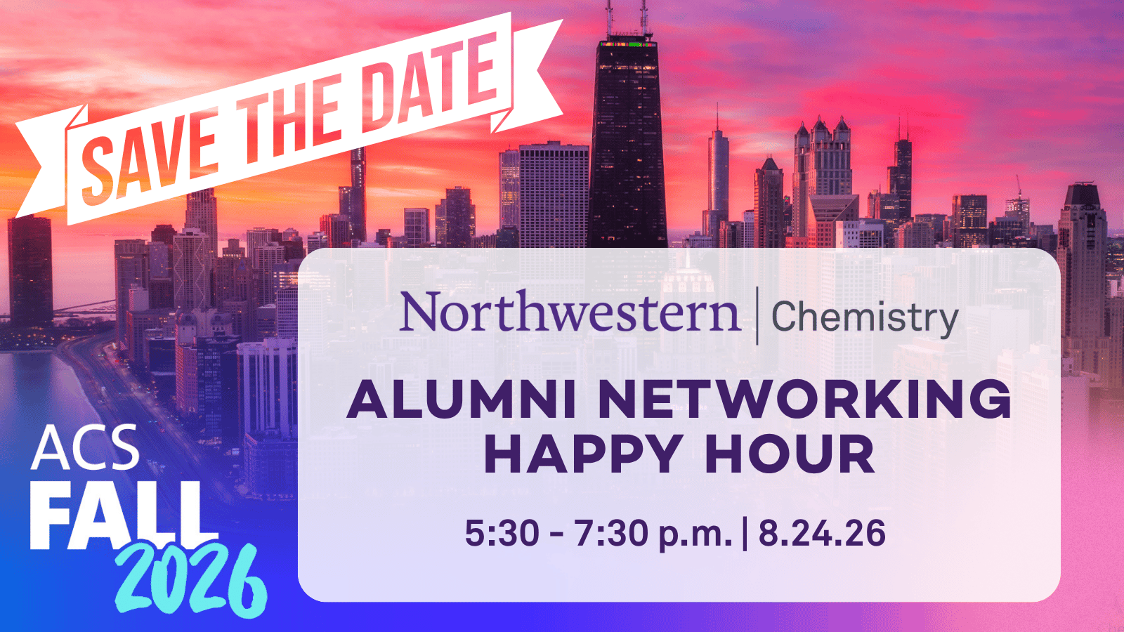 NU Chemistry Alumni Happy Hour ACS Chicago