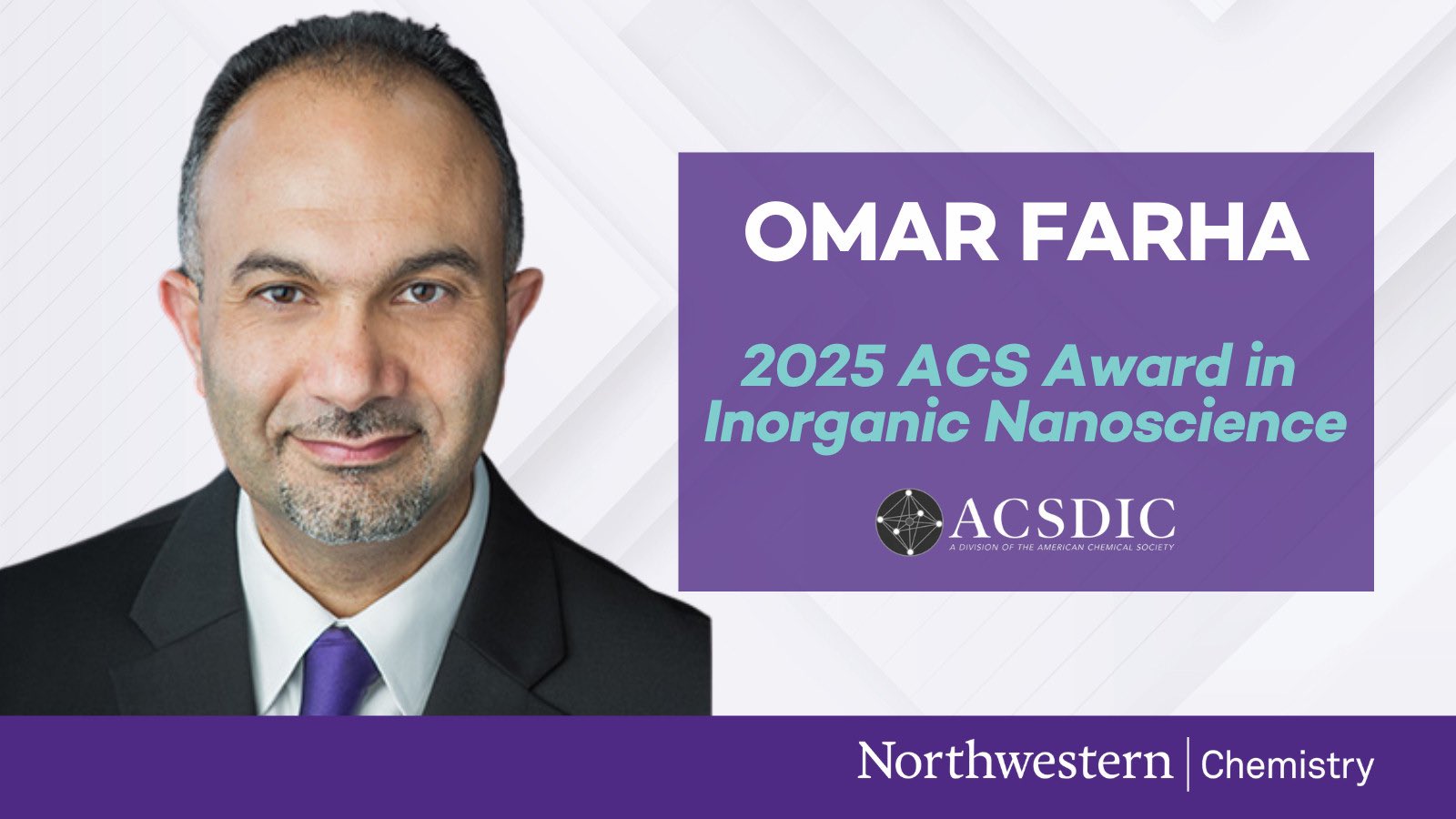 Omar Farha ACS Inorganic Nanoscience Award